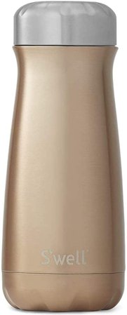 Amazon.com: S'well Stainless Steel Traveler-16 Fl Oz Triple-Layered Vacuum-Insulated Travel Mug Keeps Coffee, Tea and Drinks Cold for 24 Hours and Hot for 12-BPA-Free Water Bottle, 16oz, White Marble: Kitchen & Dining