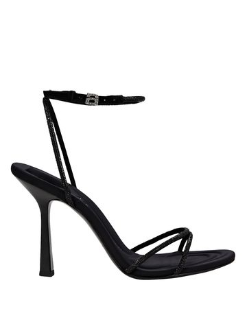 Alexander Wang Dahlia Crystal-Embellished Sandals in black | INTERMIX®