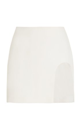 Slit-Detailed Mini Skirt By Mônot | Moda Operandi