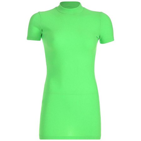 Neon Green Mini Dress - Own Saviour