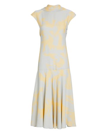 Proenza Schouler Printed Georgette Midi Dress | INTERMIX®