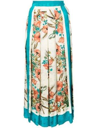 Gucci Floral Print Pleated Skirt - Farfetch