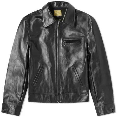 The Real McCoy's 30s Leather Sports Jacket Black | END. (UK)