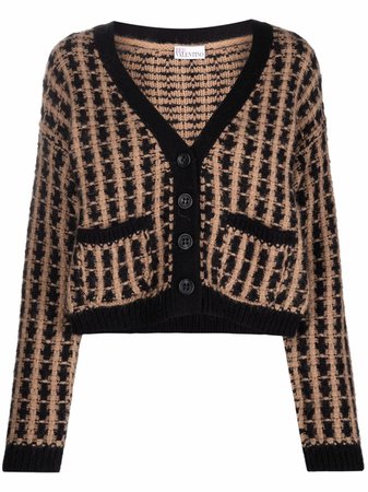 RED Valentino cropped woven cardigan - FARFETCH