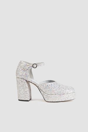 Naomi Platform Mary Jane in silver | 3.1 Phillip Lim Official Site