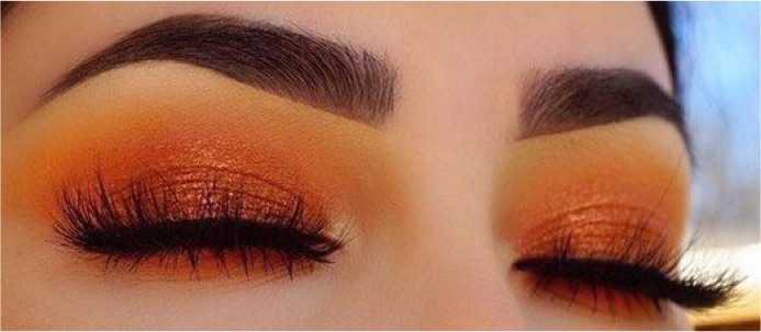Orange Sunset Makeup