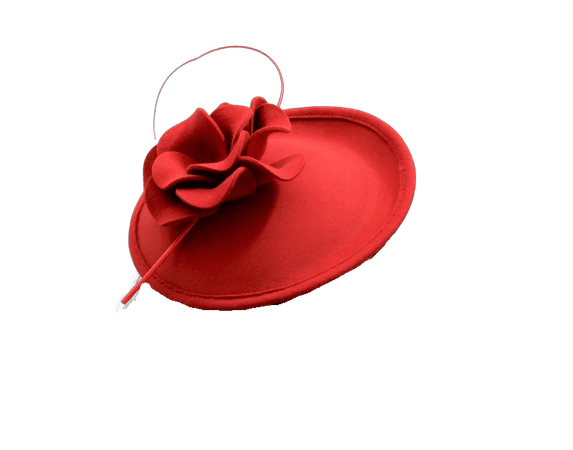RED wool fascinator, beautiful and elegant wool felt fascinator,Kate Middleton Hat,Women's Tea Party ,Kentucky Derby ,Wedding,