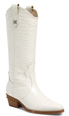 white cowgirl boot