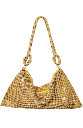 Gold Rhinestone Handbag