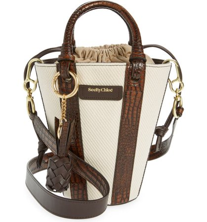See by Chloé Cecilia Small Leather Bucket Bag | Nordstrom