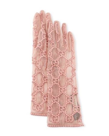 pink gucci gloves