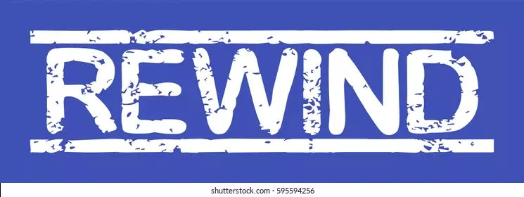 Stamp Word Rewind Grunge Style White Stock Vector (Royalty Free) 595594256 | Shutterstock