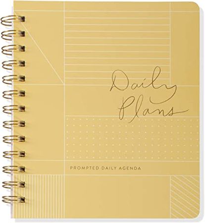 Amazon.com : Fringe Studio Non-Dated Daily Planner, 160 pages,6 x 7.25 Inches, Twin-Ring Spiral Binding, Pastel Yellow (877003) : Office Products
