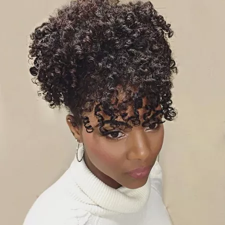 Afro kinky curly ponytail