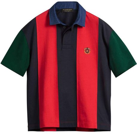 Reissued striped polo shirt