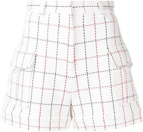 large-check shorts