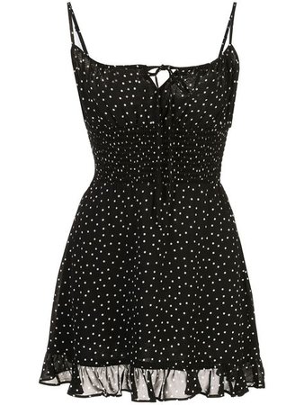 Black Polka Dot Mini Dress
