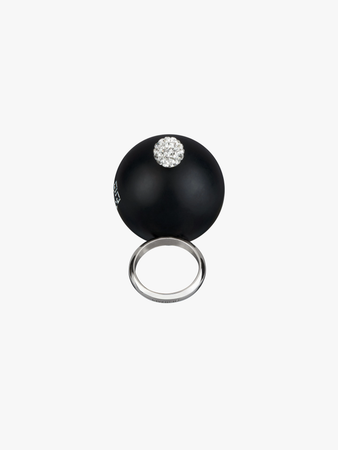 Givenchy - Ring 4G Pearl con cristalli