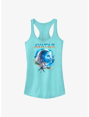 Avatar: The Way of Water Neytiri Navi Girls Tank - BLUE | Hot Topic