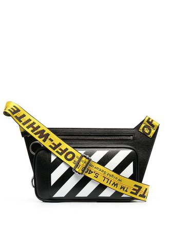 Shop Off-White logo-tape detail belt bag with Express Delivery - FARFETCH