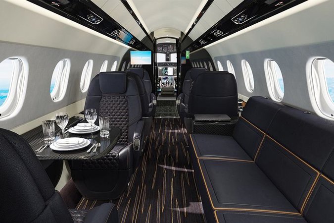 Private jet interior (@miniraikkonen7)