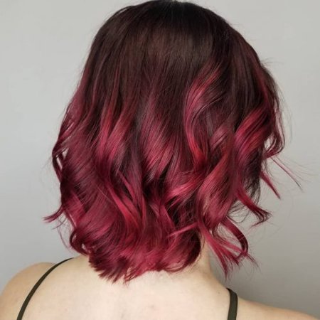 short brown hair with red tips - Google Search