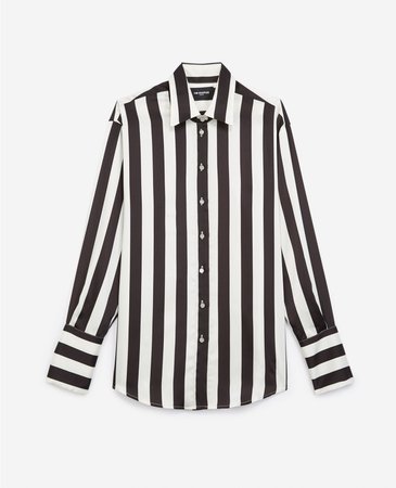 Striped satin shirt | The Kooples