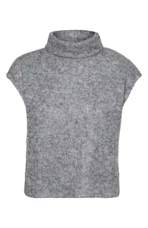 VERO MODA Blis Cap Sleeve Turtleneck Sweater | Nordstrom
