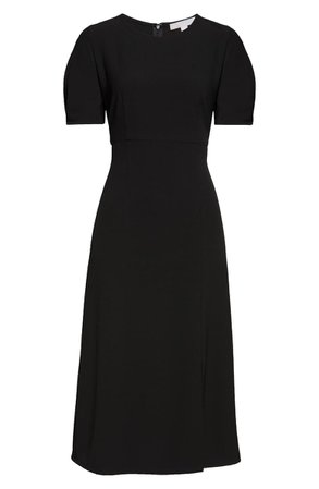 Chelsea28 Pleat Sleeve Midi Dress black