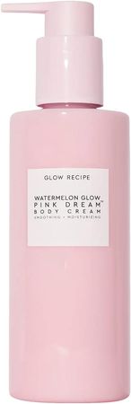 Glow Recipe Watermelon Glow Pink Dream Body Cream - Daily Hydrating Lotion with Hibiscus AHA and Hyaluronic Acid for Smooth Skin - Mineral Oil-Free Lightweight Moisturizer (240ml / 8.11oz) : Amazon.co.uk: Beauty