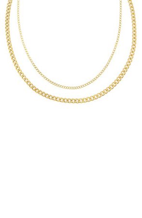 Adina's Jewels Layered Cuban Chain Necklace | Nordstrom