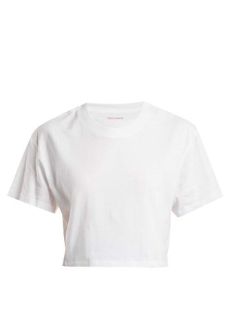 X Karla The Crop cotton-jersey T-shirt | Hanes x Karla | MATCHESFASHION.COM