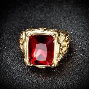 red stone ring