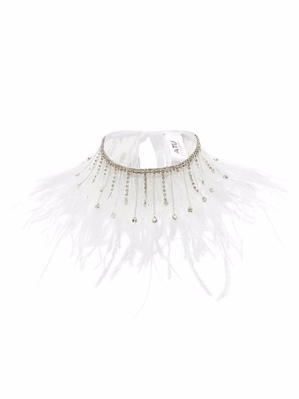 Atu Body Couture feather and crystal neckalce - FARFETCH