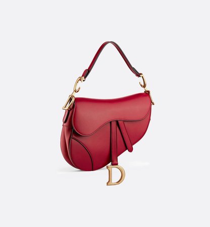 Saddle bag in red calfskin - Bags - Women's Fashion | DIOR