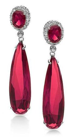 Adele Ruby & Diamond Earrings