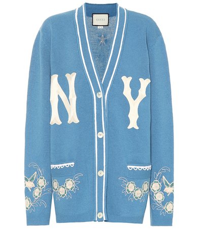 NY Yankees wool cardigan