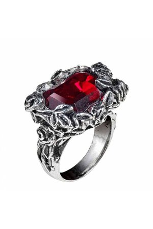 Blood Rose Ring by Alchemy Gothic | Gothic Jewellery | Rings