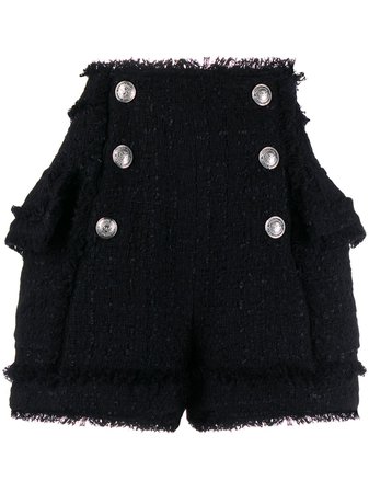Balmain Tweed Shorts - Farfetch