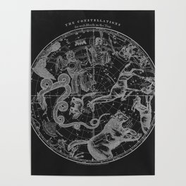 The Constellations - Dark Art Print by asterpapergoods | Society6