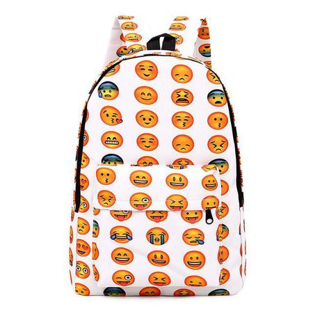 All over cool Emoji fashion school backpack book bag – Dazzle Flair Boutique