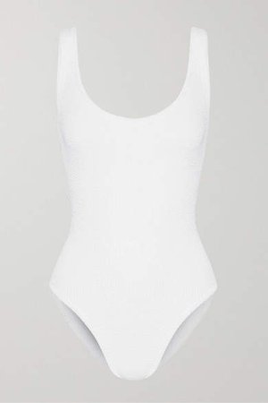 Seersucker Swimsuit - White
