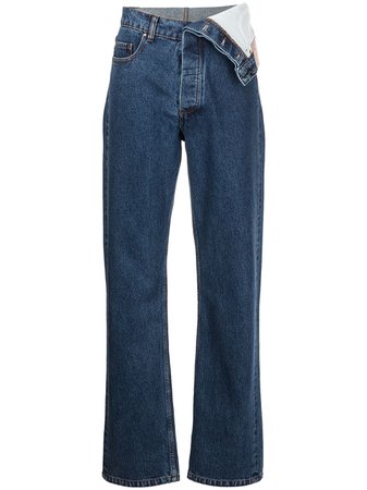 Y/Project high-waisted straight-leg Jeans - Farfetch