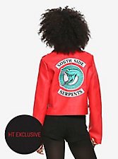 Riverdale Cheryl Southside Serpents Faux Leather Red Girls Jacket Hot Topic Exclusive