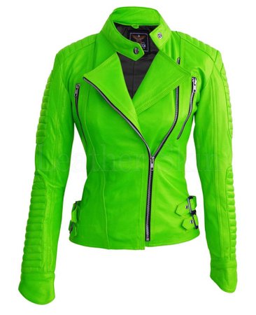 Neon Green Leather Jacket