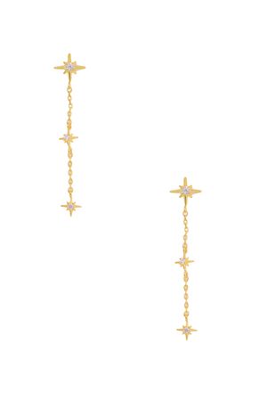 Rue Gembon Adiya Gold Star Earrings