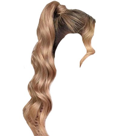 strawberry blonde ponytail