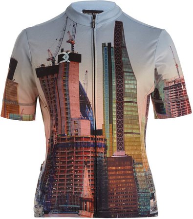 David Koma Skyscraper Printed Shell T-Shirt