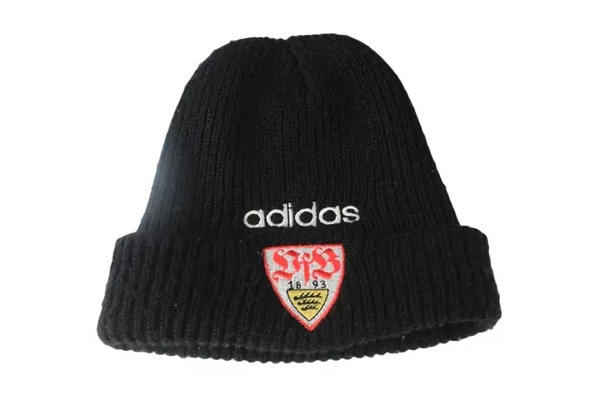 Vintage ADIDAS Stuttgart Winter Hat Big Logo Black Hat One - Etsy