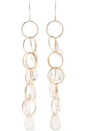 Melissa Joy Manning | 14-karat gold topaz earrings | NET-A-PORTER.COM
